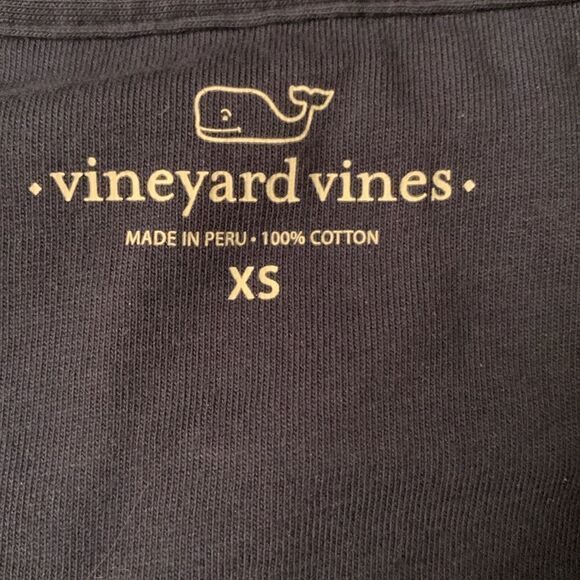 Vineyard Vines Cotton Seersucker Shep Shirt 1/4 Zip Navy Pullover Size XS - Picture 8 of 10